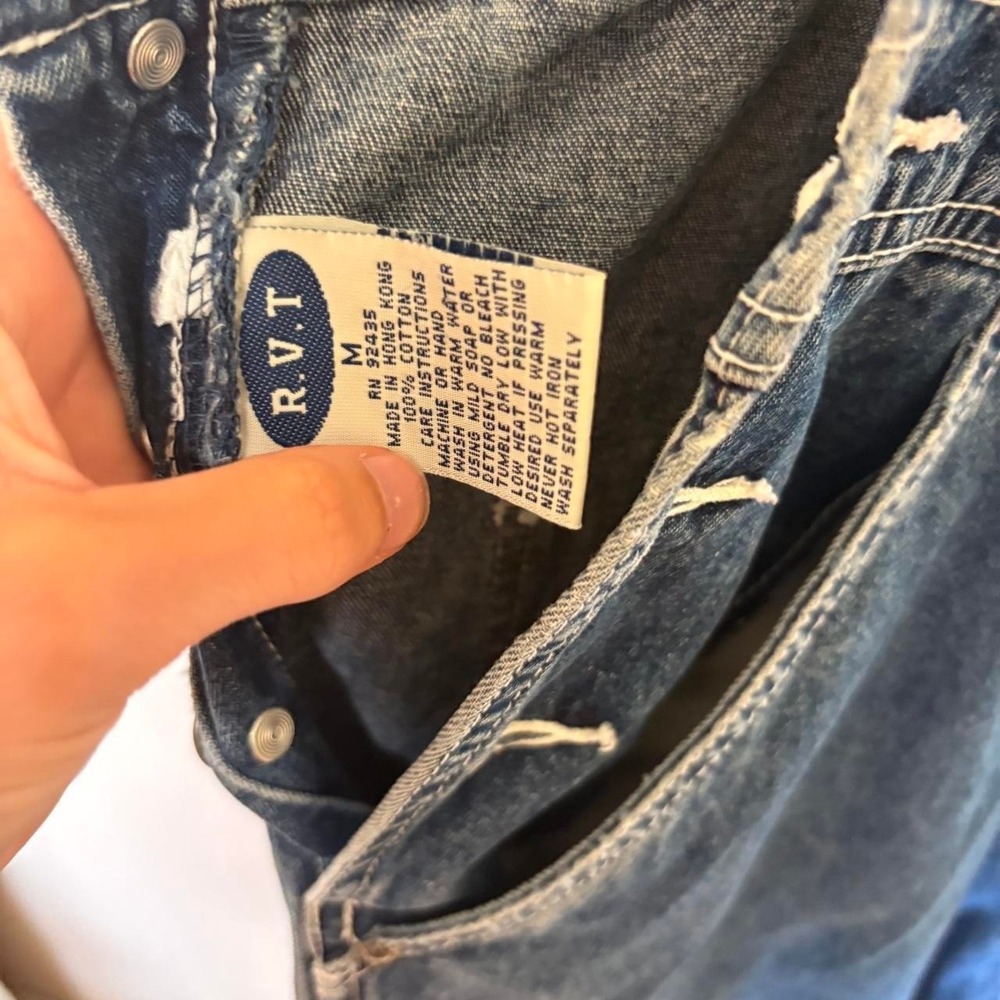 Vintage RVT Clothing Co. blue denim overalls - Picture 5 of 8